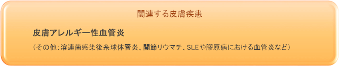 関連する皮膚疾患
