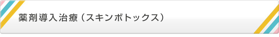 薬剤導入治療(スキンボトックス)
